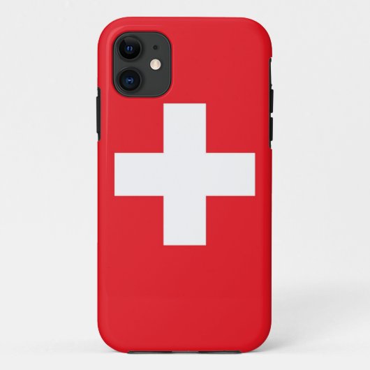 Flagge der Schweiz Case-Mate iPhone Hülle (Rückseite)