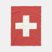 Flagge der Schweiz Fleecedecke (Vorderseite)