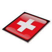 Flagge der Schweiz Fliese (Seite)