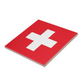 Flagge der Schweiz Fliese (Seite)