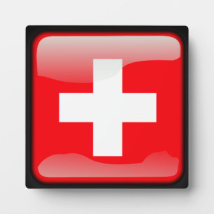 Flagge der Schweiz Fotoplatte