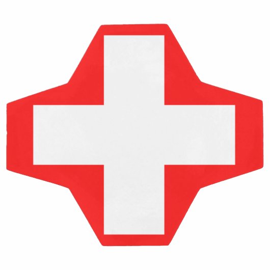 Flagge der Schweiz Fußball (Flach)