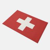 Flagge der Schweiz Fußmatte (Schrägansicht)