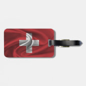 Flagge der Schweiz Gepäckanhänger (Rückseite horizontal)