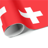 Flagge der Schweiz Geschenkpapier (Rolleneckpunkt)