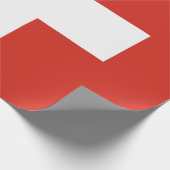 Flagge der Schweiz Geschenkpapier (Ecke)