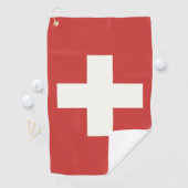 Flagge der Schweiz Golfhandtuch (Insitu)