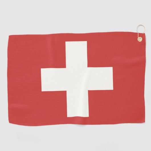 Flagge der Schweiz Golfhandtuch (Horizontal)