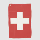 Flagge der Schweiz Golfhandtuch (Vorderseite)