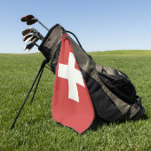 Flagge der Schweiz Golfhandtuch (Gras)