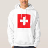 Flagge der Schweiz Hoodie (Vorderseite)