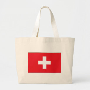 Flagge der Schweiz Jumbo Stoffbeutel