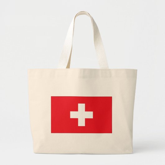 Flagge der Schweiz Jumbo Stoffbeutel (Vorne)