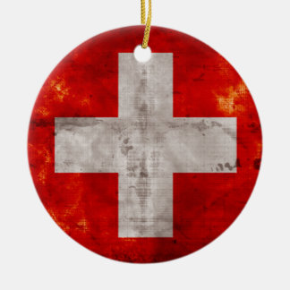 Flagge der Schweiz Keramikornament