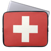 Flagge der Schweiz Laptopschutzhülle (Vorderseite)