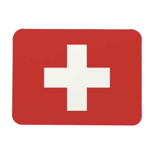 Flagge der Schweiz Magnet (Horizontal)