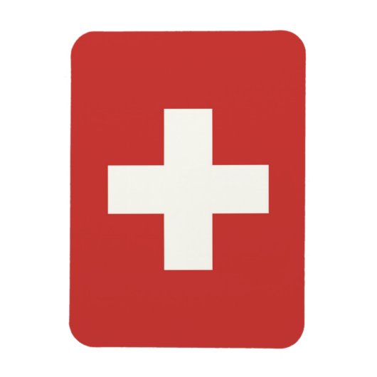 Flagge der Schweiz Magnet (Vertikal)