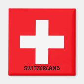 Flagge der Schweiz Magnet (Vorne)