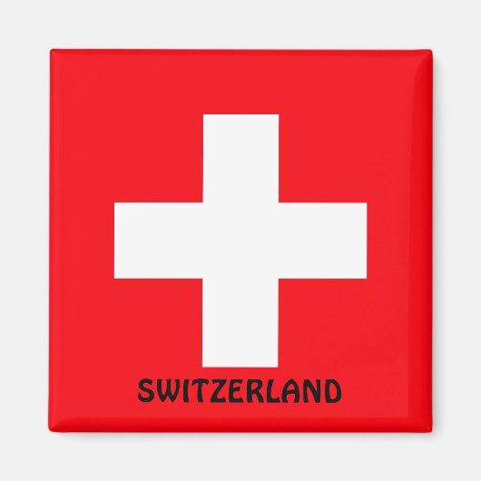 Flagge der Schweiz Magnet (Vorne)
