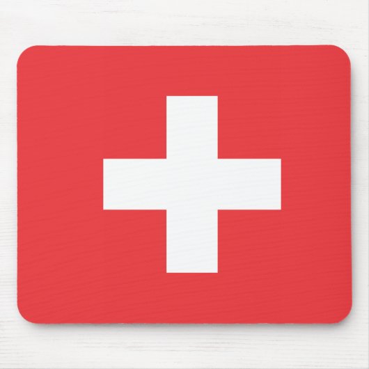 Flagge der Schweiz Mousepad (Vorne)