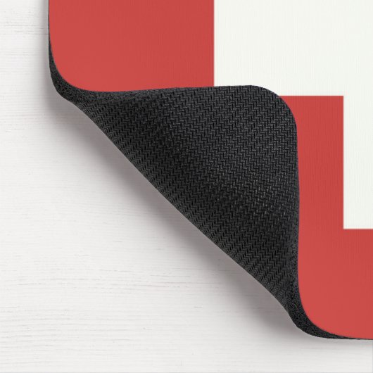 Flagge der Schweiz Mousepad (Ecke)