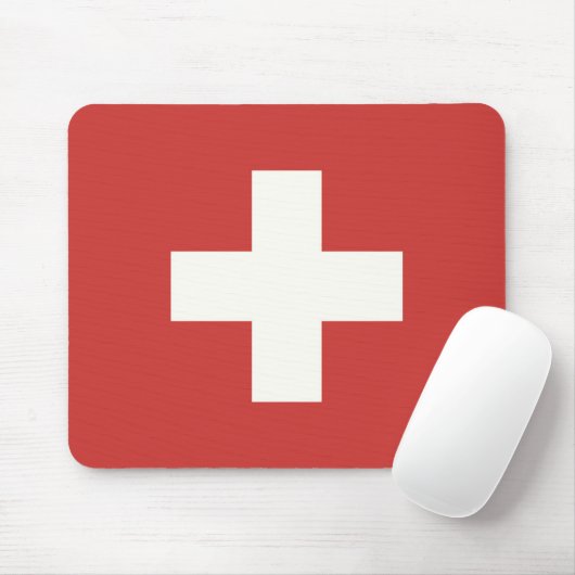 Flagge der Schweiz Mousepad (Mit Mouse)