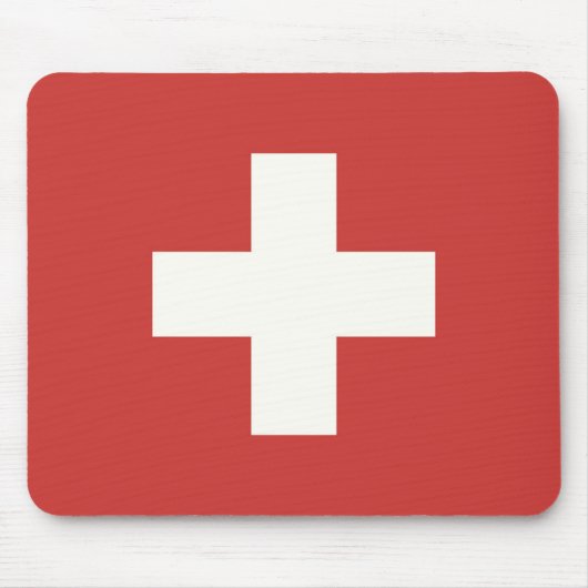 Flagge der Schweiz Mousepad (Vorne)