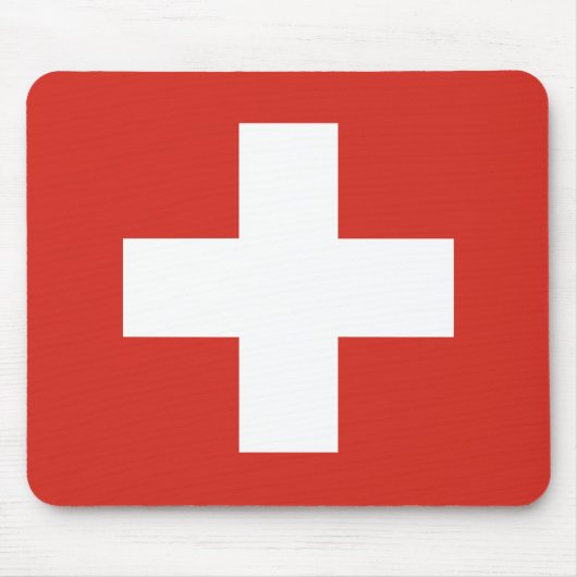 Flagge der Schweiz Mousepad (Vorne)