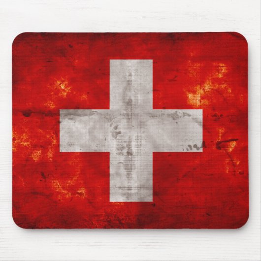 Flagge der Schweiz Mousepad (Vorne)