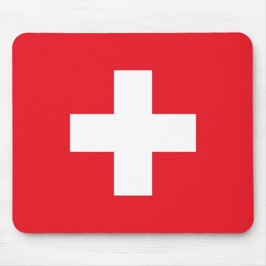 Flagge der Schweiz Mousepad (Vorne)
