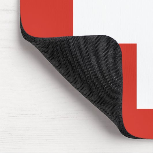 Flagge der Schweiz Mousepad (Ecke)