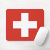 Flagge der Schweiz Mousepad (Mit Mouse)