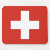 Flagge der Schweiz Mousepad (Vorne)