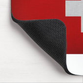 Flagge der Schweiz Mousepad (Ecke)