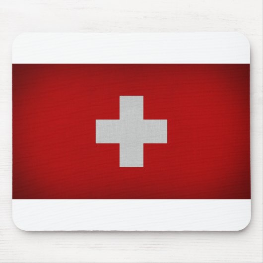 Flagge der Schweiz Mousepad (Vorne)
