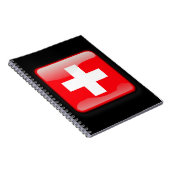 Flagge der Schweiz Notizblock (Rechte Seite)