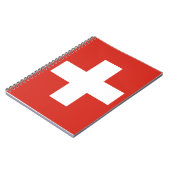 Flagge der Schweiz Notizblock (Linke Seite)