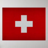 Flagge der Schweiz Poster (Vorne)