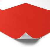 Flagge der Schweiz Poster (Ecke)