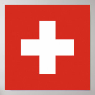 Flagge der Schweiz Poster