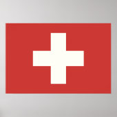Flagge der Schweiz Poster (Vorne)