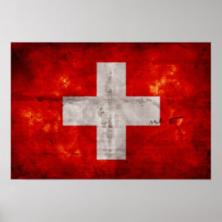Flagge der Schweiz Poster
