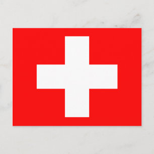 Flagge der Schweiz Postkarte