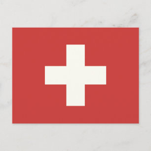 Flagge der Schweiz Postkarte