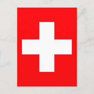 Flagge der Schweiz Postkarte