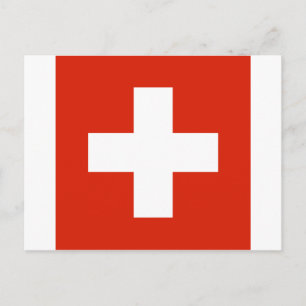 Flagge der Schweiz Postkarte