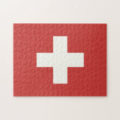 Flagge der Schweiz Puzzle (Horizontal)