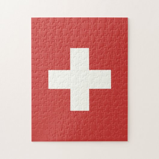 Flagge der Schweiz Puzzle (Vertikal)