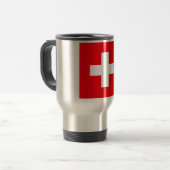 Flagge der Schweiz Reisebecher (Vorderseite Links)