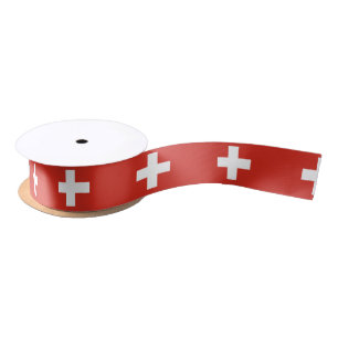 Flagge der Schweiz Satinband